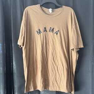Caramel/Brown Graphic T-Shirt